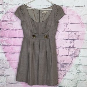 Nanette Lepore fit and flare metallic thread dress